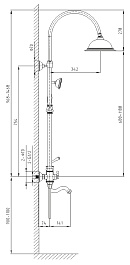 Timo Душевая система Adelia SX-6010/02 антик – фотография-2